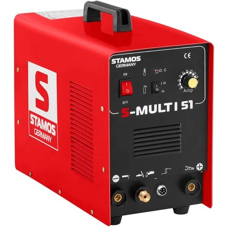 STAMOS Poste Combine 3En1 Tig Mma Plasma Soudure Wig Soudage Cutter Multifonction 180A - Gris, Noir 2 STAMOS Poste Combine 3En1 Tig Mma Plasma Soudure Wig Soudage Cutter Multifonction 180A - Gris, Noir – Image 2