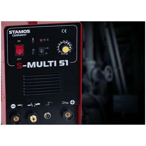 STAMOS Poste Combine 3En1 Tig Mma Plasma Soudure Wig Soudage Cutter Multifonction 180A - Gris, Noir 4 STAMOS Poste Combine 3En1 Tig Mma Plasma Soudure Wig Soudage Cutter Multifonction 180A - Gris, Noir – Image 4