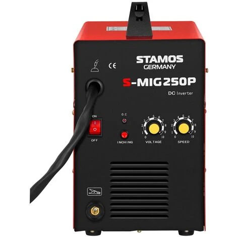 STAMOS Poste A Souder Mig Mag Soudage Soudure Semi-Auto A Fil Pro Semi-Automatique 250A - Rouge 3 STAMOS Poste A Souder Mig Mag Soudage Soudure Semi-Auto A Fil Pro Semi-Automatique 250A - Rouge – Image 3