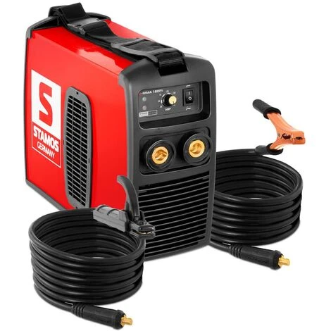 STAMOS Poste Souder Soudage A Arc Soudure Mma Technologie Inverter Igbt Intensite 180A - Noir 1 STAMOS Poste Souder Soudage A Arc Soudure Mma Technologie Inverter Igbt Intensite 180A - Noir