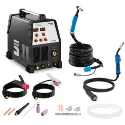 STAMOS Poste À Souder Combiné Tig Soudage À L'Arc 230 V 220 A Powerventilator - Rouge