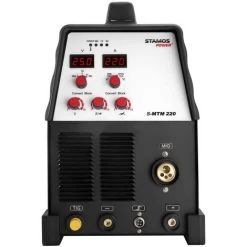 STAMOS Poste À Souder Combiné Tig Soudage À L'Arc 230 V 220 A Powerventilator - Rouge -Soudure à l'arc Soldes 13814069 3