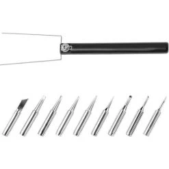 STAMOS Station De Soudage Dessoudage SMD Fer Air Chaud Accessoires Plaque Chauffante - Bleu, Argent, Noir -Soudure à l'arc Soldes 13814129 4