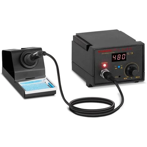STAMOS Station De Soudage Numérique Avec Écran Et LED Support Pratique 65W 200 à 480°C - Blanc, Crème 1 STAMOS Station De Soudage Numérique Avec Écran Et LED Support Pratique 65W 200 à 480°C - Blanc, Crème