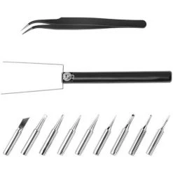 STAMOS Station De Soudage Dessoudage 2 Ecrans Led 200-480°C Buse À Air - Fer À Souder - Rouge 8 STAMOS Station De Soudage Dessoudage 2 Ecrans Led 200-480°C Buse À Air - Fer À Souder - Rouge -Soudure à l'arc Soldes 13814217 4