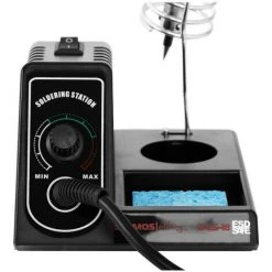 STAMOS Fer À Souder Avec Socle Et Éponge Sèche Structure Légère 200-500°C 35W/45W/60W - Bordeaux -Soudure à l'arc Soldes 13814219 4