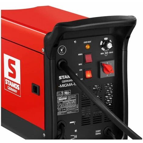 Poste À Souder Combiné Multi Procédés Stamos Mig Mag Tig Mma Fcaw Gaz 230v 195A - Argent, Blanc 2 Poste À Souder Combiné Multi Procédés Stamos Mig Mag Tig Mma Fcaw Gaz 230v 195A - Argent, Blanc – Image 2