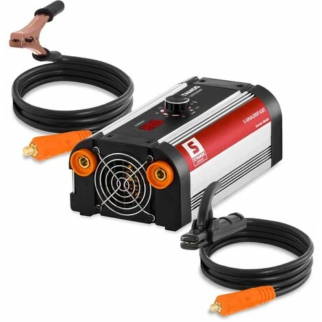 Stamos Poste À Souder À L'Arc Électrique Mma Inverter 200 Amp Electrode Enrobée - Argent 1 Stamos Poste À Souder À L'Arc Électrique Mma Inverter 200 Amp Electrode Enrobée - Argent
