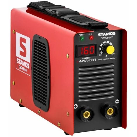 STAMOS Poste A Souder A L'Arc Mma Soudure Electrode Inverter Igbt Led 160 A Hot Start - Bleu, Argent 2 STAMOS Poste A Souder A L'Arc Mma Soudure Electrode Inverter Igbt Led 160 A Hot Start - Bleu, Argent – Image 2