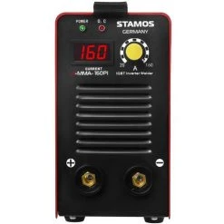 STAMOS Poste A Souder A L'Arc Mma Soudure Electrode Inverter Igbt Led 160 A Hot Start - Bleu, Argent 7 STAMOS Poste A Souder A L'Arc Mma Soudure Electrode Inverter Igbt Led 160 A Hot Start - Bleu, Argent -Soudure à l'arc Soldes 13814570 3