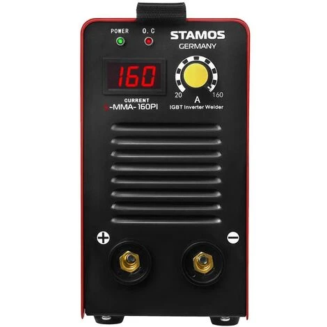 STAMOS Poste A Souder A L'Arc Mma Soudure Electrode Inverter Igbt Led 160 A Hot Start - Bleu, Argent 3 STAMOS Poste A Souder A L'Arc Mma Soudure Electrode Inverter Igbt Led 160 A Hot Start - Bleu, Argent – Image 3