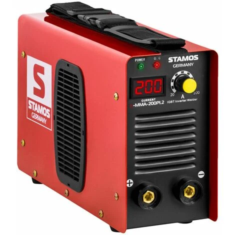 Stamos Poste À Souder À L'Arc Mma Soudure Electrode Inverter Igbt Led 200A - Argent 2 Stamos Poste À Souder À L'Arc Mma Soudure Electrode Inverter Igbt Led 200A - Argent – Image 2