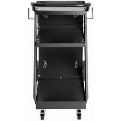 STAMOS Chariot De Soudage Atelier À 3 Niveaux Outil De Soudure Support Bouteilles 75Kg - Argent, Noir -Soudure à l'arc Soldes 13974603 3
