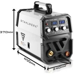 STAHLWERK MIG 155 ST IGBT - MIG MAG Machine à Souder Au Gaz Inerte Avec 155 A, Fil Fourré FLUX, Avec Soudage Manuel MMA, Garantie De 7 Ans -Soudure à l'arc Soldes 15372804 4