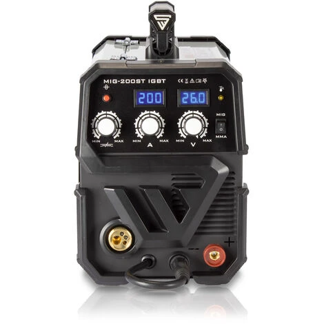 STAHLWERK MIG MAG 200 ST IGBT - Poste à Souder Au Gaz De Protection MIG MAG Avec 200 Ampères, Fil Fourré FLUX Adapté,fonction Soudage MMA, Garantie* De 7 Ans 3 STAHLWERK MIG MAG 200 ST IGBT - Poste à Souder Au Gaz De Protection MIG MAG Avec 200 Ampères, Fil Fourré FLUX Adapté,fonction Soudage MMA, Garantie* De 7 Ans – Image 3