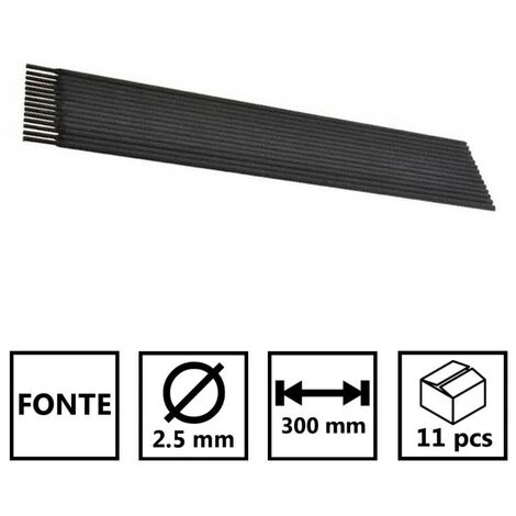 INE Electrode Soudage Fonte 2.5 X 300mm Baguettes Soudure Arc Fonte-Blister De 11 Baguettes Enrobées-soudage Qualité FE-NI 2 INE Electrode Soudage Fonte 2.5 X 300mm Baguettes Soudure Arc Fonte-Blister De 11 Baguettes Enrobées-soudage Qualité FE-NI – Image 2
