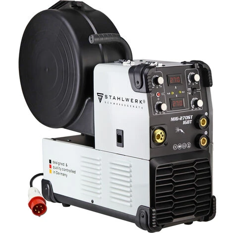 STAHLWERK MIG MAG 270 ST IGBT- équipement Complet - Machine à Souder MIG MAG Sous Gaz Protecteur Avec 270 A, Avec MMA E-hand, Blanc, 7 Ans De Garantie 2 STAHLWERK MIG MAG 270 ST IGBT- équipement Complet - Machine à Souder MIG MAG Sous Gaz Protecteur Avec 270 A, Avec MMA E-hand, Blanc, 7 Ans De Garantie – Image 2