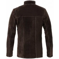 Veste De Survêtement Stamos 'L' Veste De Travail En Cuir De Vachette Véritable - Vert Kaki Foncé, Orange Fluo -Soudure à l'arc Soldes 24393384 4