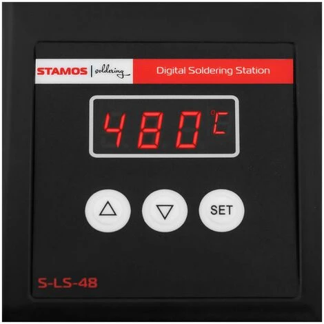 STAMOS Station De Soudage Dessoudage Numérique ESD SMD Fer À Souder Support Éponge 80W - Argent 2 STAMOS Station De Soudage Dessoudage Numérique ESD SMD Fer À Souder Support Éponge 80W - Argent – Image 2