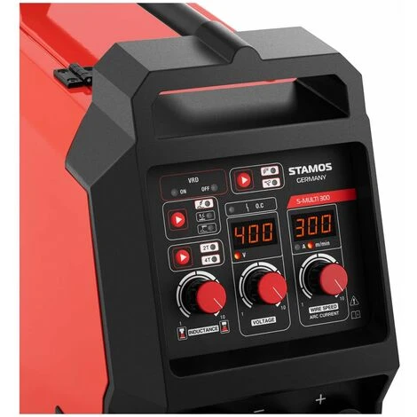 Poste À Souder Combiné Multi Procédés Stamos Mig Mag Tig Mma Fcaw Gaz 400v 300a - Blanc, Vert 2 Poste À Souder Combiné Multi Procédés Stamos Mig Mag Tig Mma Fcaw Gaz 400v 300a - Blanc, Vert – Image 2