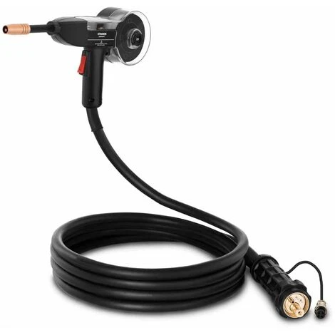 STAMOS Pistolet À Souder Spool Gun Torche MIG/MAG Avec Dévidoir De Fil Câble 2,7m 130a - Rouge 1 STAMOS Pistolet À Souder Spool Gun Torche MIG/MAG Avec Dévidoir De Fil Câble 2,7m 130a - Rouge
