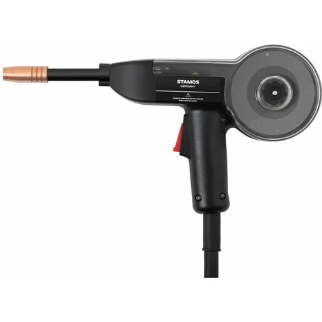 STAMOS Pistolet À Souder Spool Gun Torche MIG/MAG Avec Dévidoir De Fil Câble 2,7m 130a - Rouge 2 STAMOS Pistolet À Souder Spool Gun Torche MIG/MAG Avec Dévidoir De Fil Câble 2,7m 130a - Rouge – Image 2