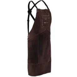 STAMOS Tablier Soudeur Soudure Soudage Vêtements Protection Sécurité Cuir De Vache XL - Marron