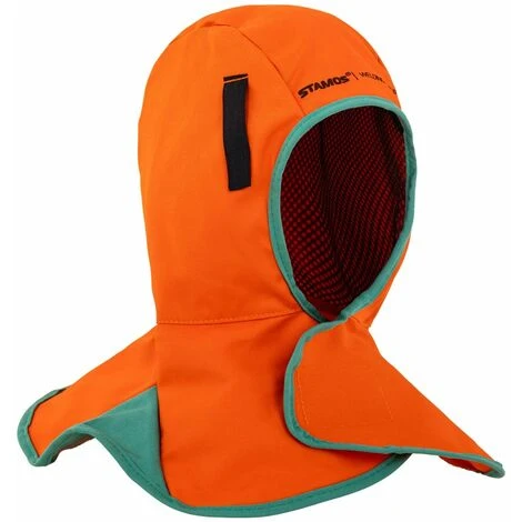 STAMOS Cagoule Coton Ignifuge Soudure Masque Protection Tête Cou Soudage MIG/MAG/TIG - Marron, Or 1 STAMOS Cagoule Coton Ignifuge Soudure Masque Protection Tête Cou Soudage MIG/MAG/TIG - Marron, Or