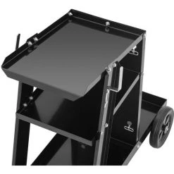 STAMOS Chariot De Soudage Mobile Atelier Soudure Poste À Souder Support Bouteilles 80kg - Noir -Soudure à l'arc Soldes 24394580 3