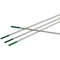 GCE GMBH Électrode En Tungstène WP Ø 2,4 Mm Longueur 175 Mm Vert 10 Pces/boîte Plast.