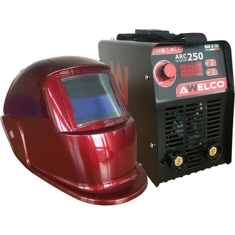 Pack Poste à Souder ARC 250 + Cagoule LCD Red 13 AWELCO Soudage MMA 15-200A 1 Pack Poste à Souder ARC 250 + Cagoule LCD Red 13 AWELCO Soudage MMA 15-200A