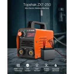 DRILLPRO Machine De Soudage électrique Portable ZX7-250 250A 220V Mini MMA ARC IGBT Avec électrode Isolée -Soudure à l'arc Soldes 26499001 4
