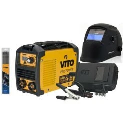 VITO PRO-POWER Poste à Souder Inverter VITO 140 + Cagoule LCD VITO 9/13 + Lot 12 électrodes Acier Ø 2.5mm -Soudure à l'arc Soldes 27184523 4