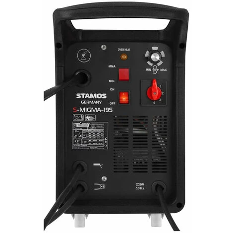 HELLOSHOP26 Poste à Souder MIG/MAG à 4 Roulettes - 195 A - 230 V 3 HELLOSHOP26 Poste à Souder MIG/MAG à 4 Roulettes - 195 A - 230 V – Image 3