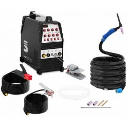 HELLOSHOP26 Poste à Souder Alu - TIG CA/CC - 220 A - Câble De 8 Mètres - Pulse