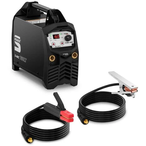 STAMOS Poste À Souder À L'Arc MMA Onduleur IGBT Inverter Portable 160 A 230V Option TIG - Argent 1 STAMOS Poste À Souder À L'Arc MMA Onduleur IGBT Inverter Portable 160 A 230V Option TIG - Argent