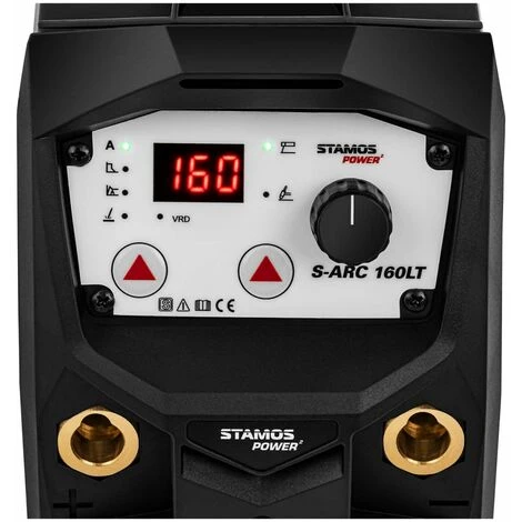 STAMOS Poste À Souder À L'Arc MMA Onduleur IGBT Inverter Portable 160 A 230V Option TIG - Argent 2 STAMOS Poste À Souder À L'Arc MMA Onduleur IGBT Inverter Portable 160 A 230V Option TIG - Argent – Image 2