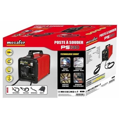 MECAFER Poste A Souder A L'arc Shunt 130 A PS130 2 MECAFER Poste A Souder A L'arc Shunt 130 A PS130 – Image 2