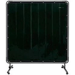 STAMOS Rideau De Soudure Avec Cadre Bâche Ignifuge En Vinyle Rideau Protection 1,7x1,7m - Noir -Soudure à l'arc Soldes 33471669 3