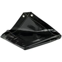 STAMOS Rideau De Soudure Avec Cadre Bâche Ignifuge En Vinyle Rideau Protection 1,7x1,7m - Noir -Soudure à l'arc Soldes 33471669 4