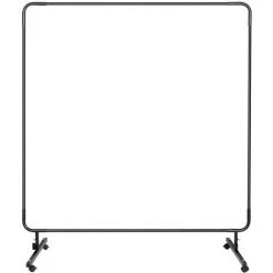 STAMOS Rideau De Soudure Avec Cadre Bâche Ignifuge En Vinyle Rideau Protection 1,7x1,7m - Noir -Soudure à l'arc Soldes 33471669 5