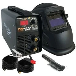 Poste à Souder à L'arc 160A Inverter PRO160+ Cagoule 2 Capteurs LCD PROWELTEK Garanti 3 Ans Numérique