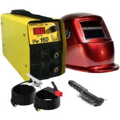 PROWELTEK Poste à Souder à L'arc PW160 + Cagoule Automatique 9/13 + Mallette Luxe