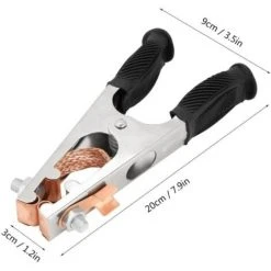 SUN FLOWER Pince De Masse De Soudure Magnétique De Bonne Conductivité De Soudeur, Pince De Tige De Terre, 500A Galvanisée Pour Soudeur Pour Soudeur Manuel -Soudure à l'arc Soldes 45367981 5