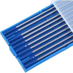 ALMI 10 Pièces électrodes De Tungstène De Soudage. Pointe Bleue D'électrode Lanthane 1.0/1.6/2.4mm. Tige D'électrode De Tungstène De Soudage De Qualité Supérieure Lanthane à 2%(1.6 X 150 Mm) -Soudure à l'arc Soldes 45860723 3