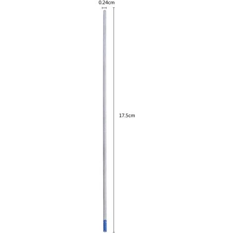 ALMI 10 Pièces électrodes De Tungstène De Soudage, Pointe Bleue D'électrode Lanthane 1.0/1.6/2.4mm, Tige D'électrode De Tungstène De Soudage De Qualité Supérieure Lanthane à 2%(2,4 X 175 Mm) 3 ALMI 10 Pièces électrodes De Tungstène De Soudage, Pointe Bleue D'électrode Lanthane 1.0/1.6/2.4mm, Tige D'électrode De Tungstène De Soudage De Qualité Supérieure Lanthane à 2%(2,4 X 175 Mm) – Image 3