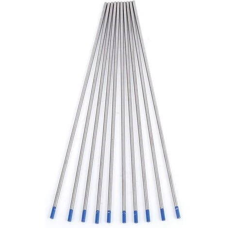 ALMI 10 Pièces électrodes De Tungstène De Soudage, Pointe Bleue D'électrode Lanthane 1.0/1.6/2.4mm, Tige D'électrode De Tungstène De Soudage De Qualité Supérieure Lanthane à 2%(2,4 X 175 Mm) 4 ALMI 10 Pièces électrodes De Tungstène De Soudage, Pointe Bleue D'électrode Lanthane 1.0/1.6/2.4mm, Tige D'électrode De Tungstène De Soudage De Qualité Supérieure Lanthane à 2%(2,4 X 175 Mm) – Image 4