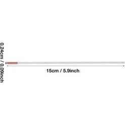 ALMI Electrode De Tungstène Soudure Electrode De Thorium-tungstène 2% Thorium. Pour Machine De Soudure WT20. Rouge (2.4mm*175mm) -Soudure à l'arc Soldes 45860767 3