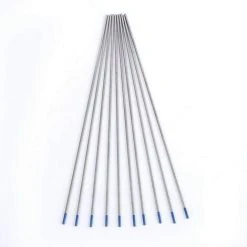 ALMI 10Pcs WL20 Tungstène Électrodes De Soudage Lanthane Pointe Réglé 1.0/1.6/2.4mm (Bleu)(1.0 * 150mm)