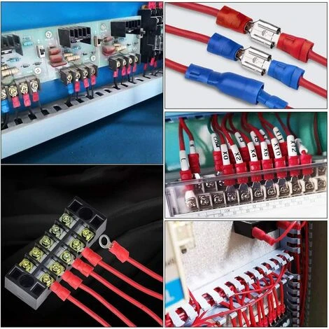 GUAZHUNIFR Cosses Electriques , Fiches Et Embases Plates Connecteurs à Sertir Assortiment Connecteurs électriques Connecteurs Bout à Bout Kits De Bornes De Connexion Jeu De Gaines Thermorétractables Guazhuni 480 Pièces 4 GUAZHUNIFR Cosses Electriques , Fiches Et Embases Plates Connecteurs à Sertir Assortiment Connecteurs électriques Connecteurs Bout à Bout Kits De Bornes De Connexion Jeu De Gaines Thermorétractables Guazhuni 480 Pièces – Image 4